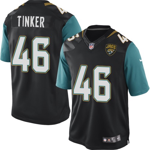 Youth Limited Carson Tinker Nike Jersey Black Alternate - #46 NFL Jacksonville Jaguars